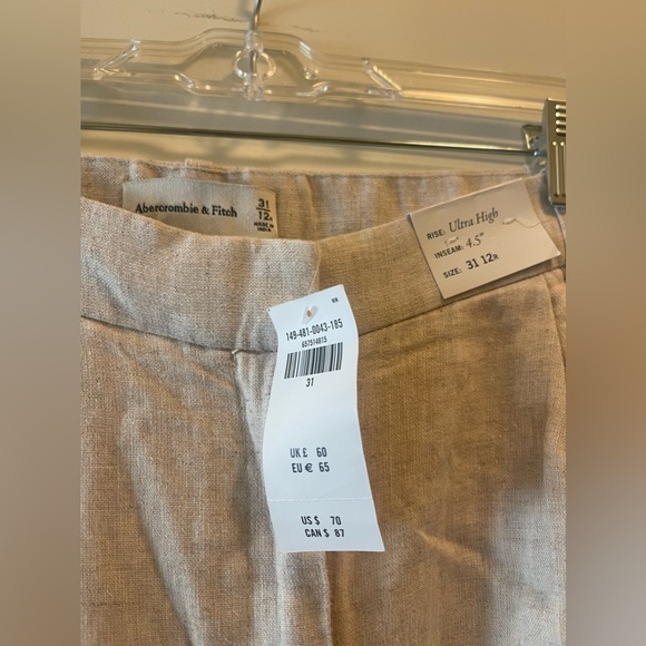 Abercrombie & Fitch Sloane Tailored Linen-Blend Shorts - Picture 4 of 4